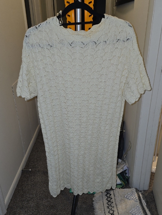 a new day Dresses & Skirts - NWT a new day Cream Lace Crochet Dress